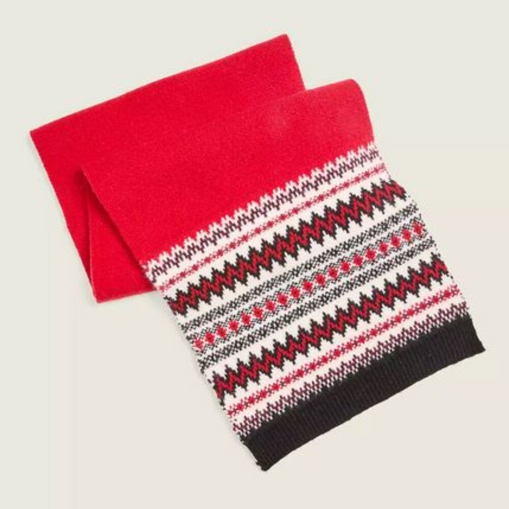 Fair Isle Lane Bryant Scarf New